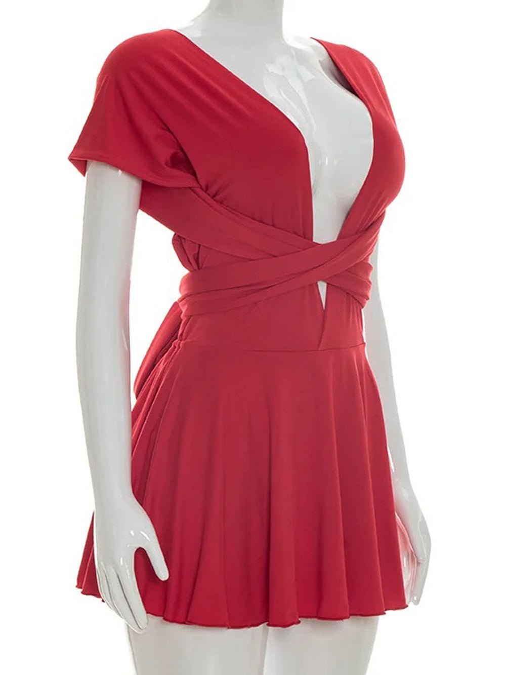 Isla Tie - Back Mini Dress - Fashion Pov