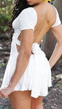 Isla Tie - Back Mini Dress - Fashion Pov