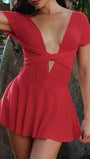Isla Tie - Back Mini Dress - Fashion Pov