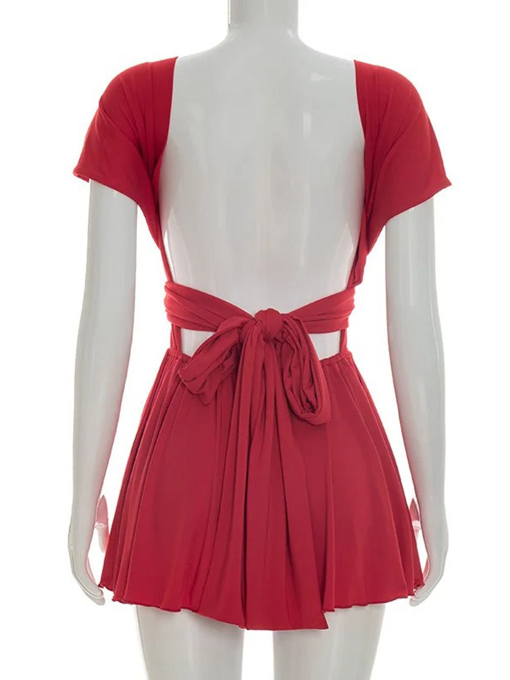 Isla Tie - Back Mini Dress - Fashion Pov