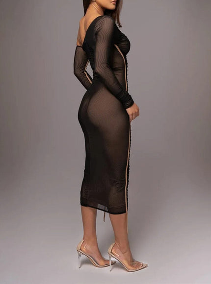 Jade Backless Bodycon Midi Dress - Fashion Pov