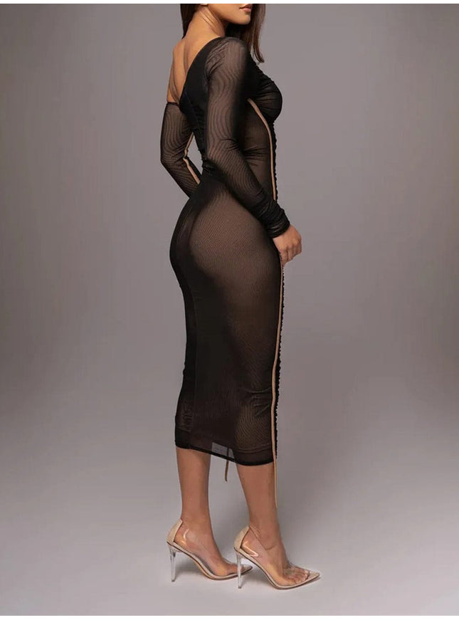 Jade Backless Bodycon Midi Dress - Fashion Pov