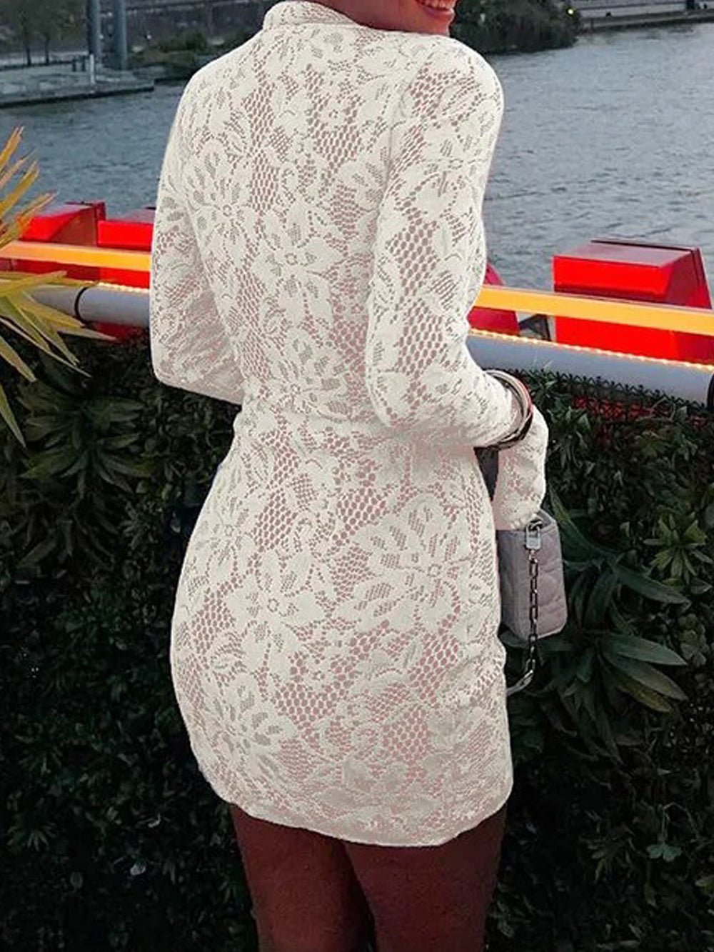 Jane Long Sleeve Mini Dress - Fashion Pov