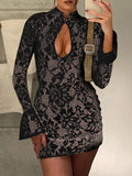 Jane Long Sleeve Mini Dress - Fashion Pov