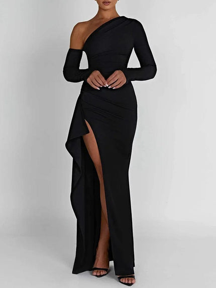 Janelle Backless Bodycon Split Maxi Dress - Fashion Pov