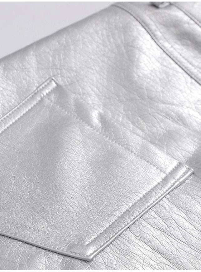 Jasmine Faux Leather Mini Skirt - Fashion Pov