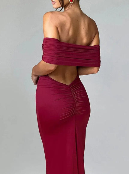 Jasmine Off Shoulder Sleeveless Maxi Dress - Fashion Pov