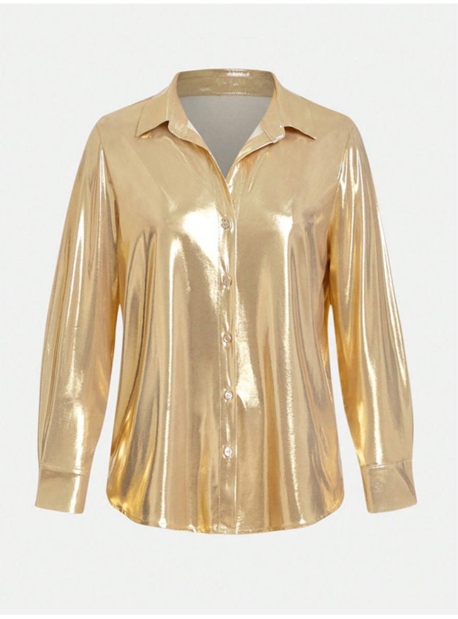 Jeevan Metallic Chic Shirt - Fashion Pov