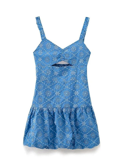 Jennifer Hollow Slim Fit Mini Dress - Fashion Pov