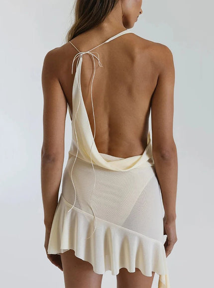 Jessica Backless Mini Dress - Fashion Pov