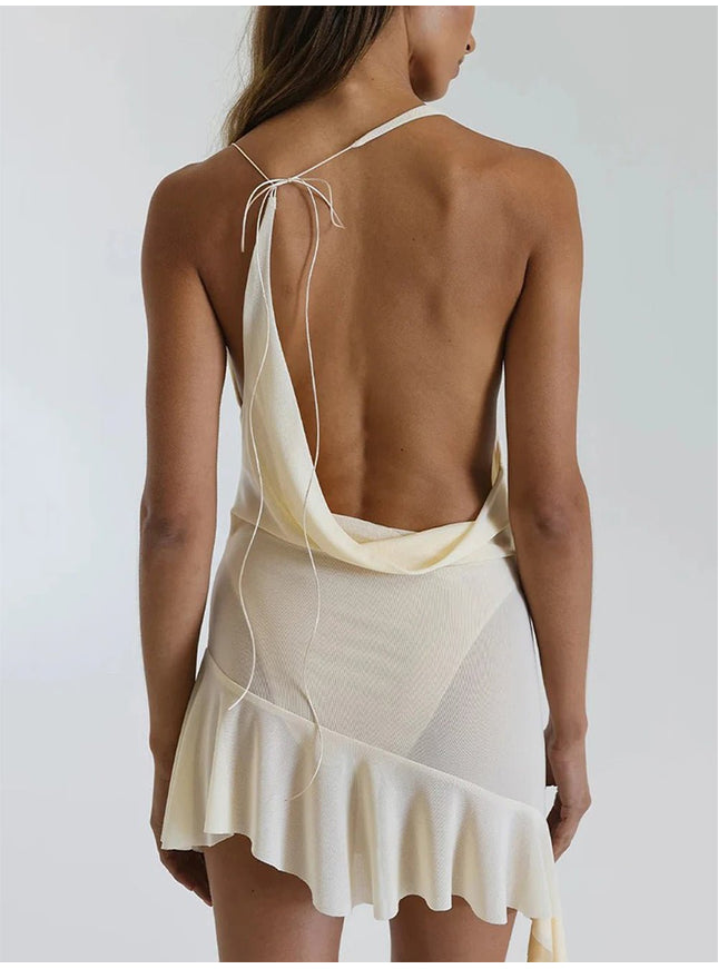 Jessica Backless Mini Dress - Fashion Pov