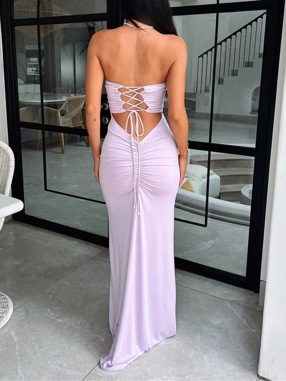 Jessica Off Shoulder Bodycon Maxi Dress - Fashion Pov