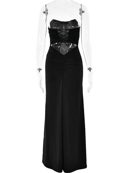 Jessica Off Shoulder Bodycon Maxi Dress - Fashion Pov