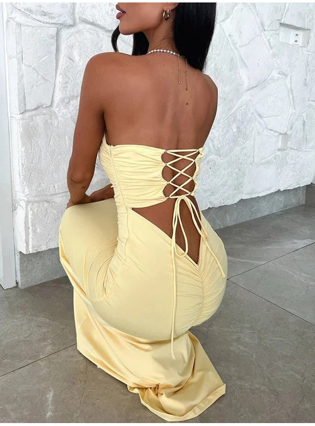 Jessica Off Shoulder Bodycon Maxi Dress - Fashion Pov