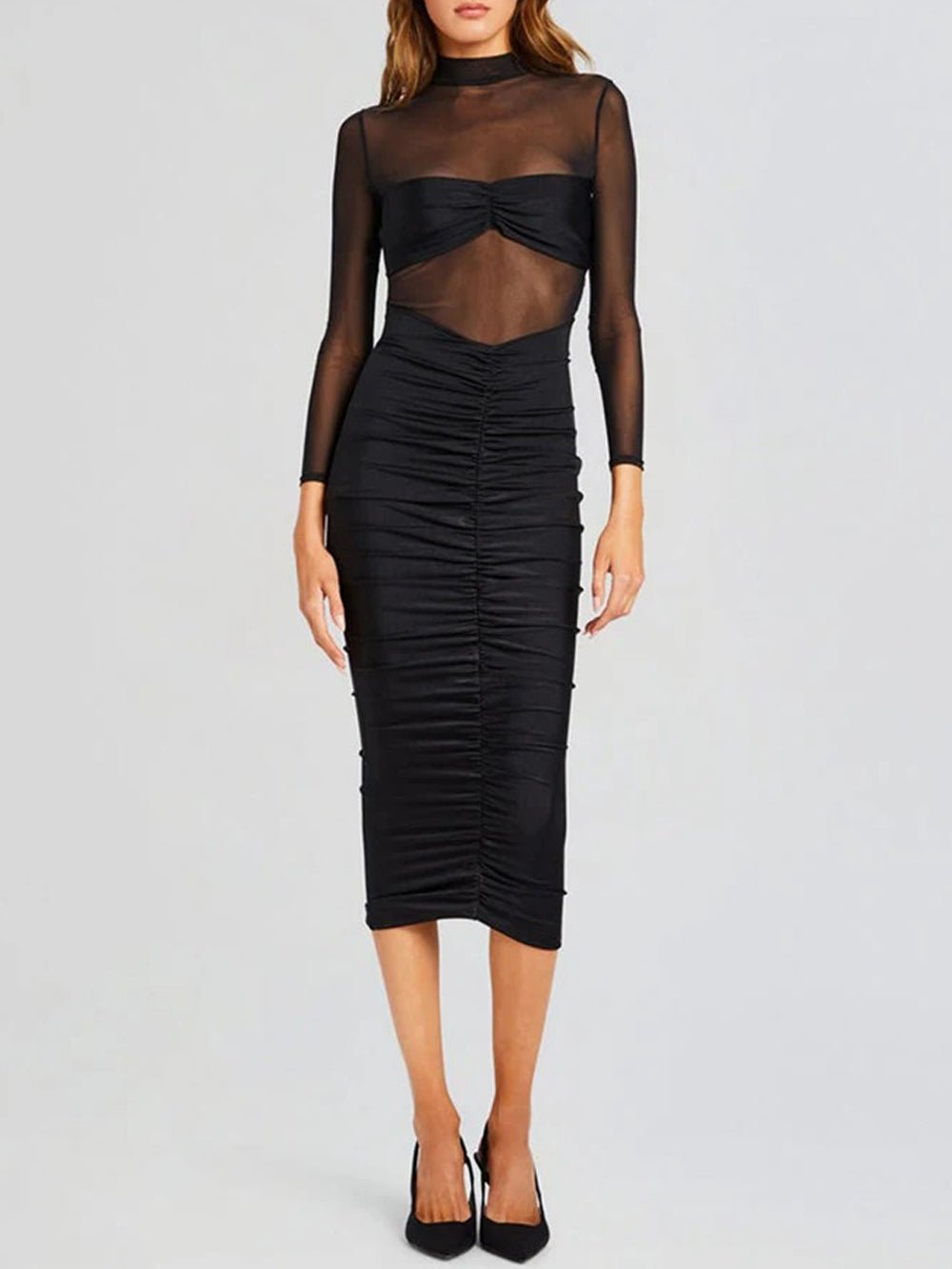 Josephine Long Sleeve Maxi Dress - Fashion Pov