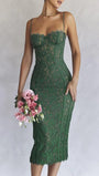 Josie Backless Slit Midi Dress - Fashion Pov