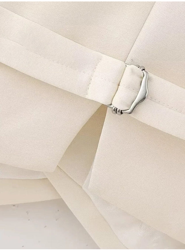 Julia Double Breasted Sleeveless Jacket - Fashion Pov
