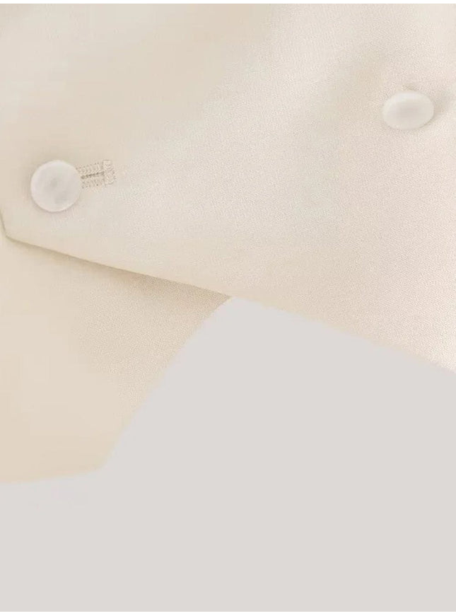 Julia Double Breasted Sleeveless Jacket - Fashion Pov
