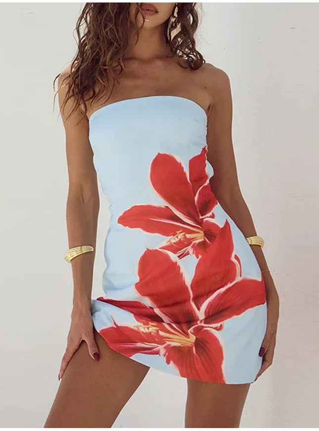Julia Off Shoulder Backless Mini Dress - Fashion Pov