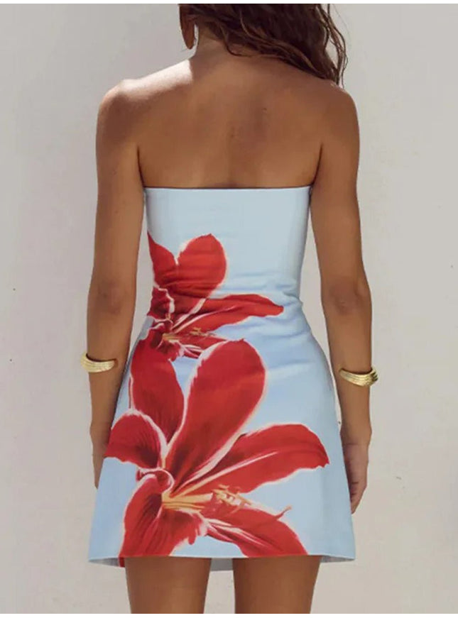 Julia Off Shoulder Backless Mini Dress - Fashion Pov