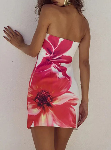 Julia Off Shoulder Backless Mini Dress - Fashion Pov