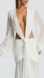 Juliana Deep - V Cutout Maxi Dress - Fashion Pov