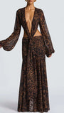 Juliana Deep - V Cutout Maxi Dress - Fashion Pov
