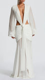 Juliana Deep - V Cutout Maxi Dress - Fashion Pov