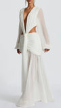 Juliana Deep - V Cutout Maxi Dress - Fashion Pov