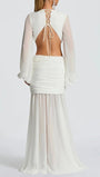 Juliana Deep - V Cutout Maxi Dress - Fashion Pov