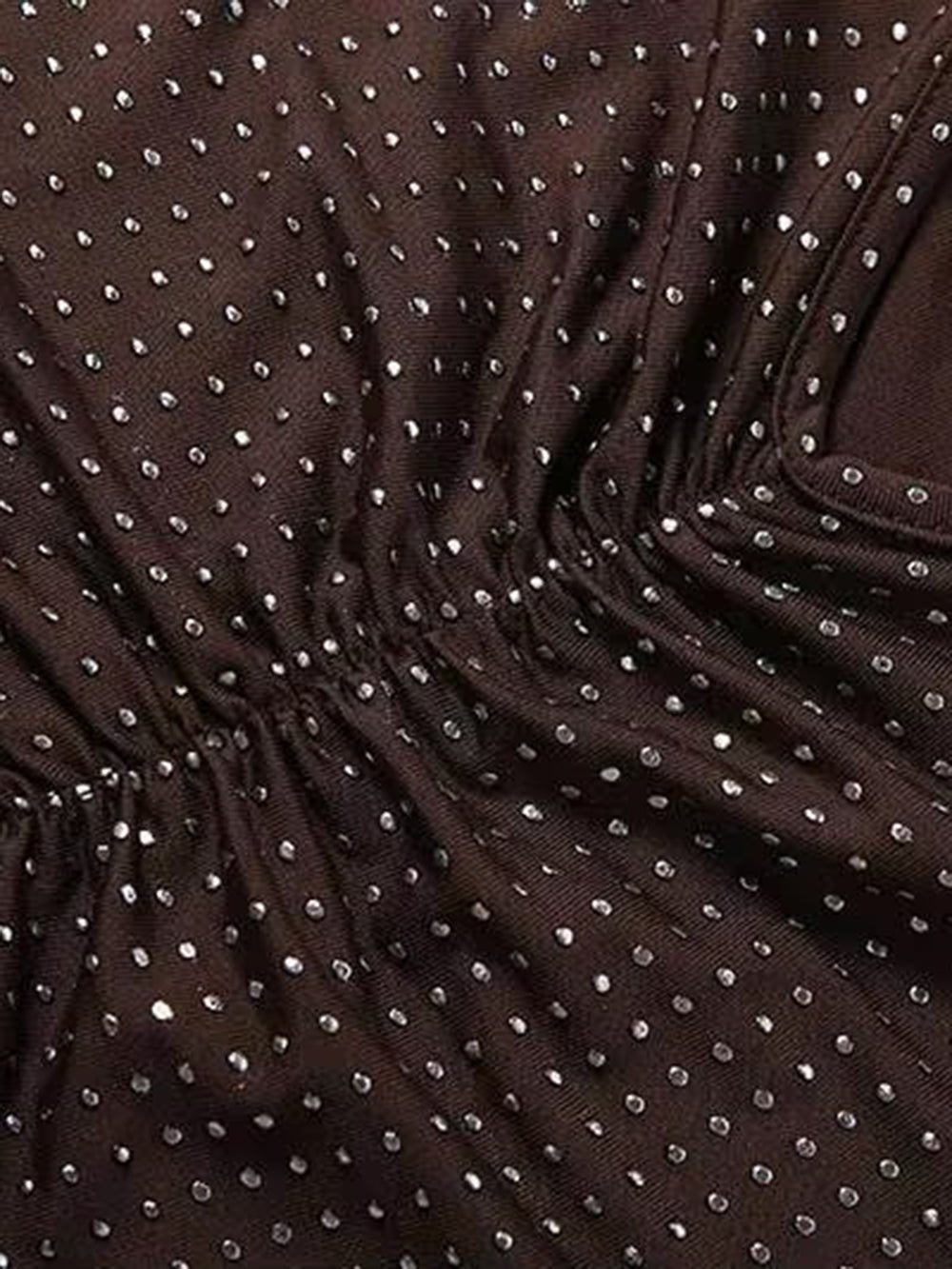 Juliette Crystal Mesh Plunge Gown - Fashion Pov