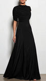 Juliette Draped Shoulder Maxi Dress - Fashion Pov