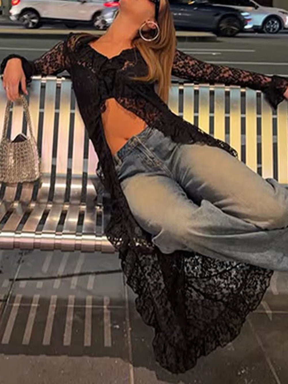 Juliette Longline Lace Blouse - Fashion Pov