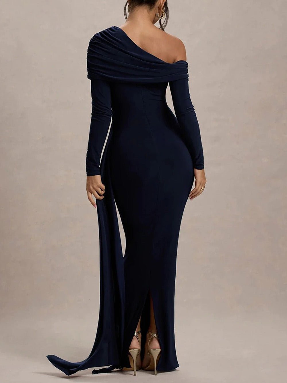 Juliette Ruched One - Shoulder Gown - Fashion Pov