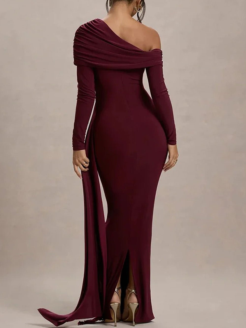 Juliette Ruched One - Shoulder Gown - Fashion Pov