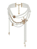 June Small Snake Pearl Necklace - Fashion Pov