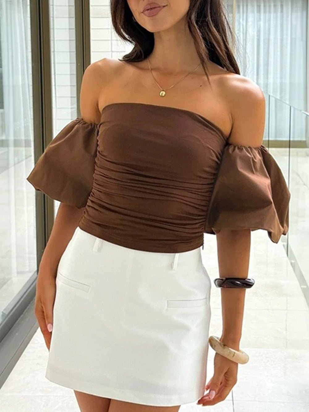 Kaia Slim Short Top - Fashion Pov