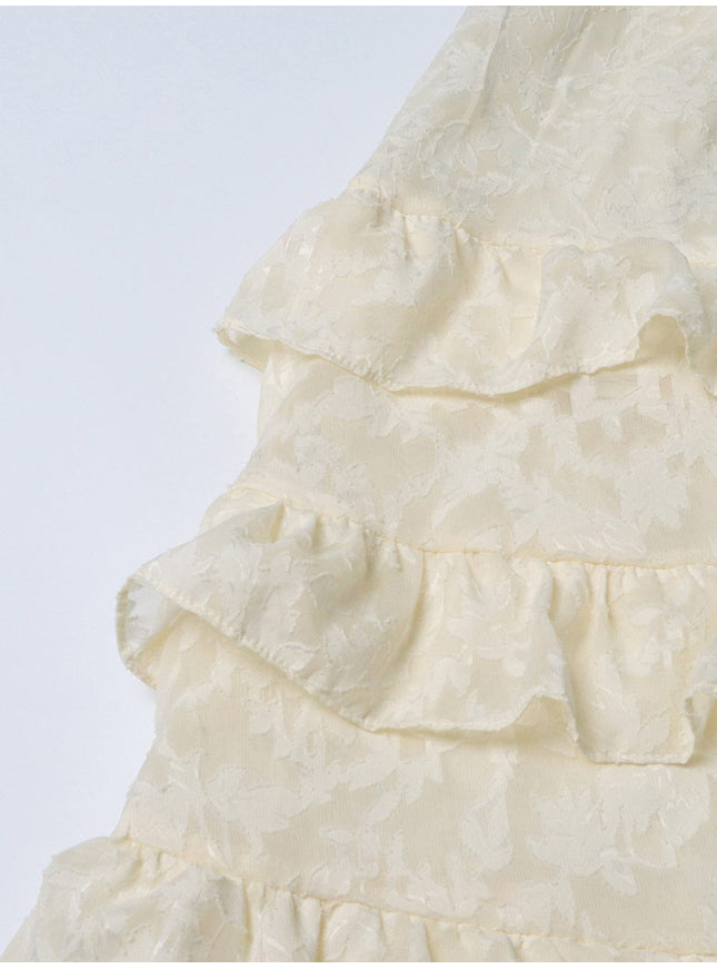 Kaja Ruffle Midi Dress - Fashion Pov