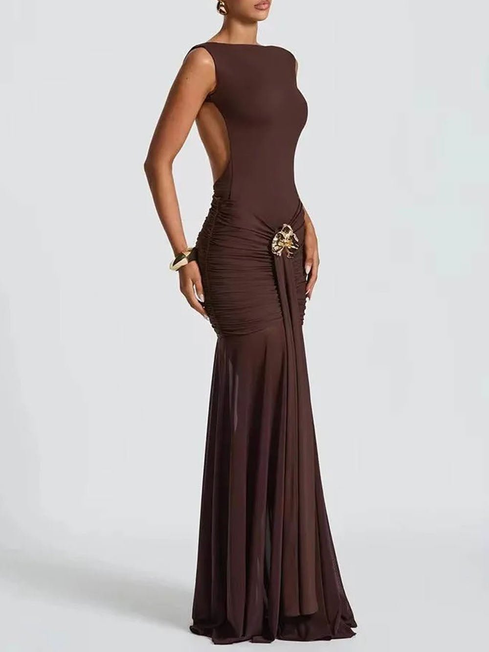 Kali Sleeveless Maxi Dress Black / S