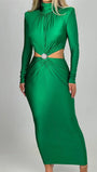 Kara Bodycon Hollow Out Maxi Dress - Fashion Pov