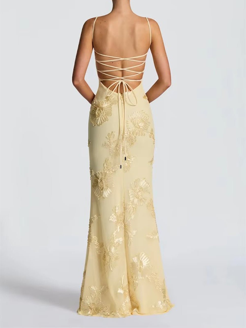 Karina Floral Corset Gown Dress - Fashion Pov