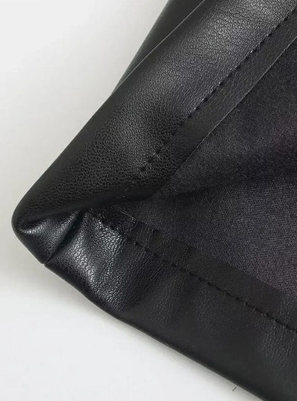 Karisa PU Leather Mini Slip Dress - Fashion Pov
