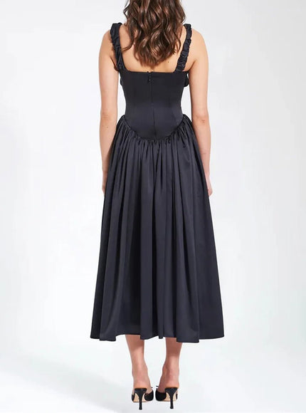 Katie Backless Midi Dress - Fashion Pov