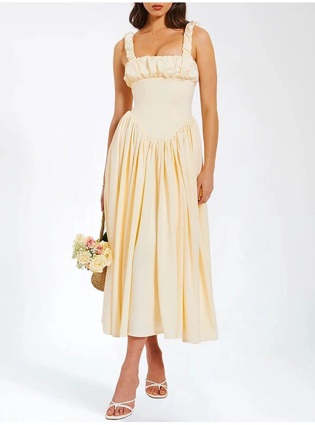 Katie Backless Midi Dress - Fashion Pov