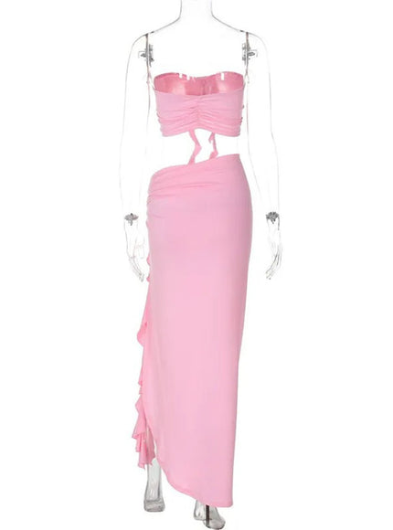 Katie Backless Skirt & Top Set - Fashion Pov