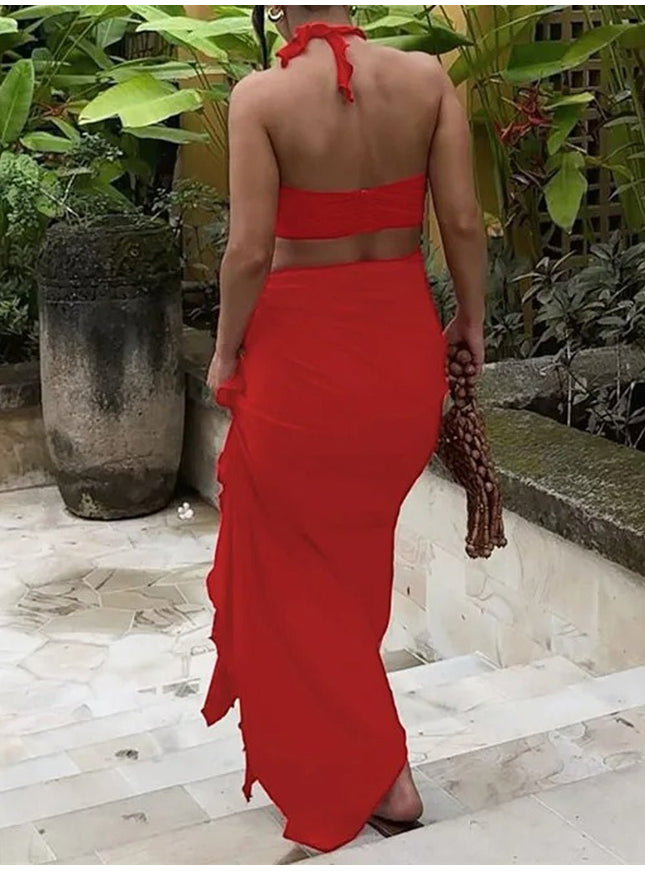 Katie Backless Skirt & Top Set - Fashion Pov