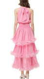 Katie Sleeveless Elastic Ruffle Maxi Dress - Fashion Pov