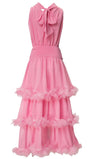 Katie Sleeveless Elastic Ruffle Maxi Dress - Fashion Pov