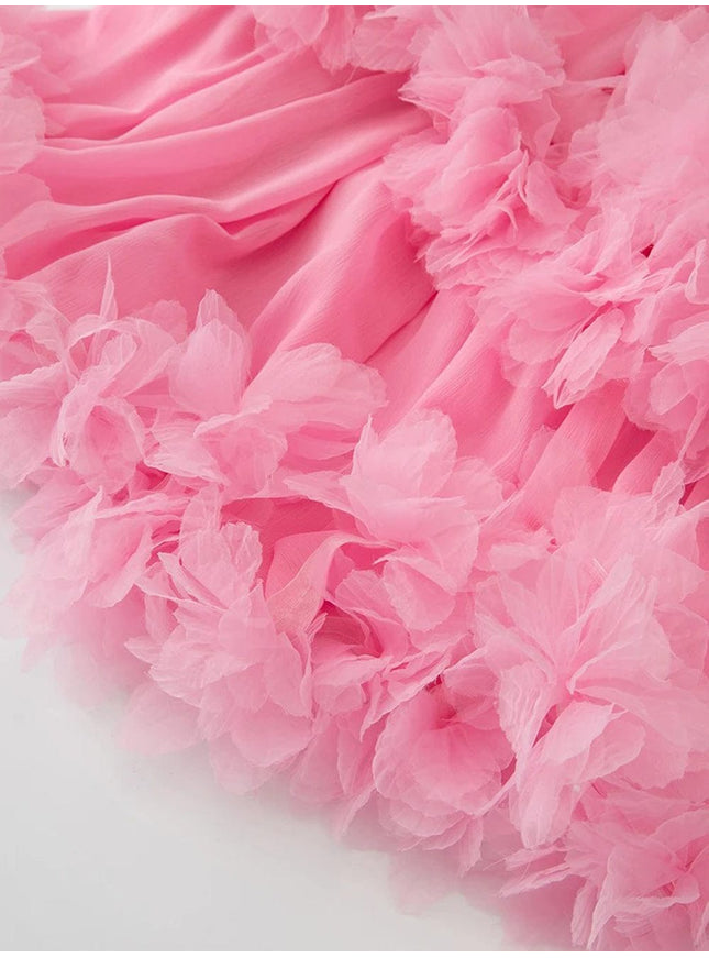 Katie Sleeveless Elastic Ruffle Maxi Dress - Fashion Pov