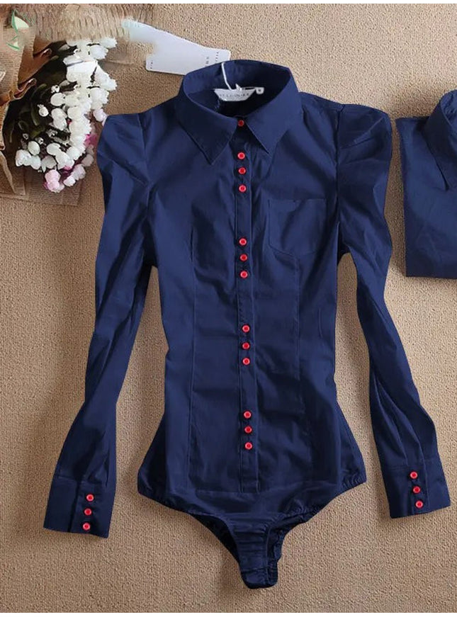 Kayla Bodysuits Long Sleeve Shirt - Fashion Pov